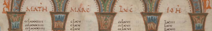 Eusebian Canons page 3, fol. 7v